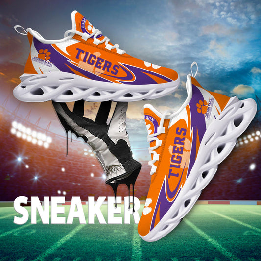 Ideafootwear Clemson Tigers Max Soul Shoes Sneakers For Men And Women