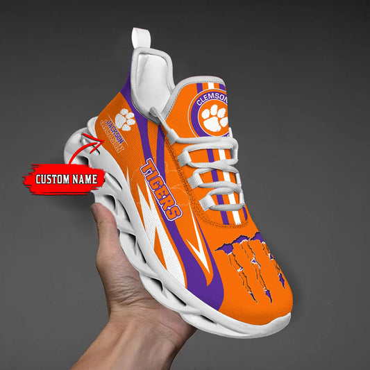 Ideafootwear Clemson Tigers Max Soul Shoes Sneakers For Men And Women