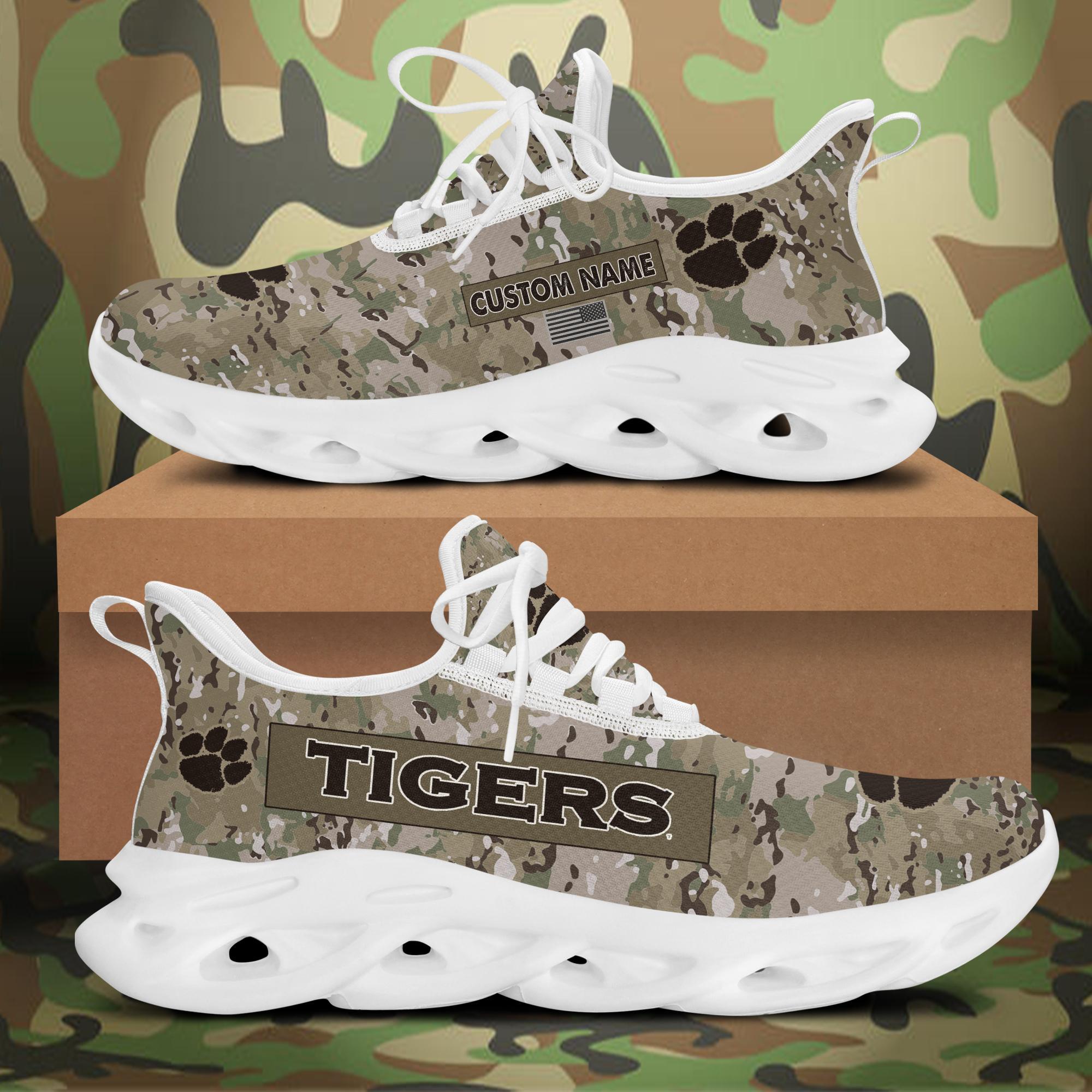 Ideafootwear Clemson Tigers Max Soul Shoes Sneakers For Men And Women