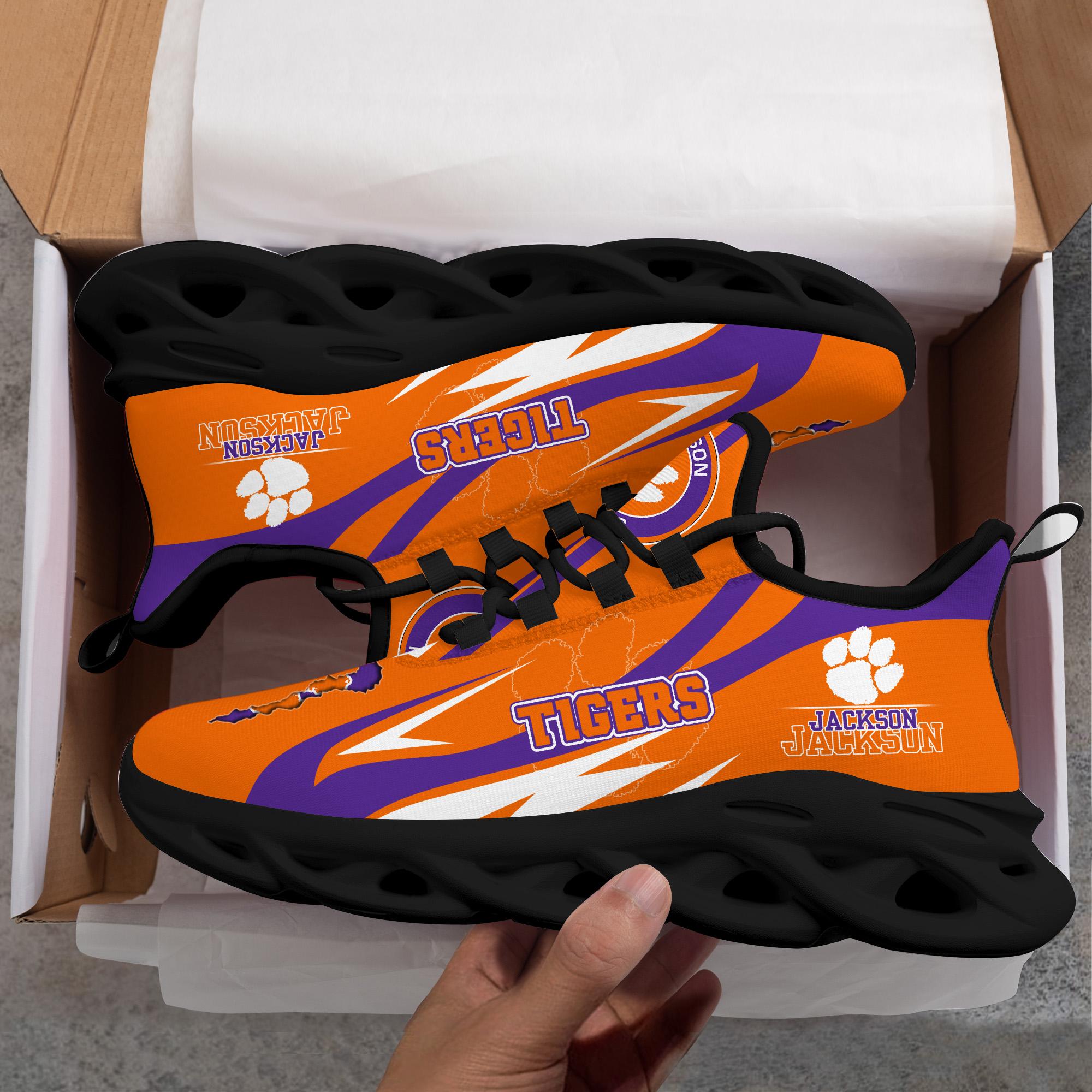 Ideafootwear Clemson Tigers Max Soul Shoes Sneakers For Men And Women