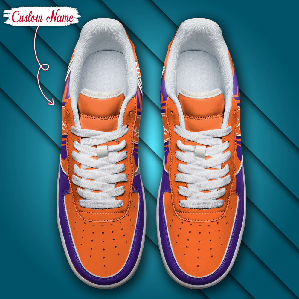 Ideafootwear Clemson Tigers NCAA Air Low-Top Sneakers Shoes For Men And Women