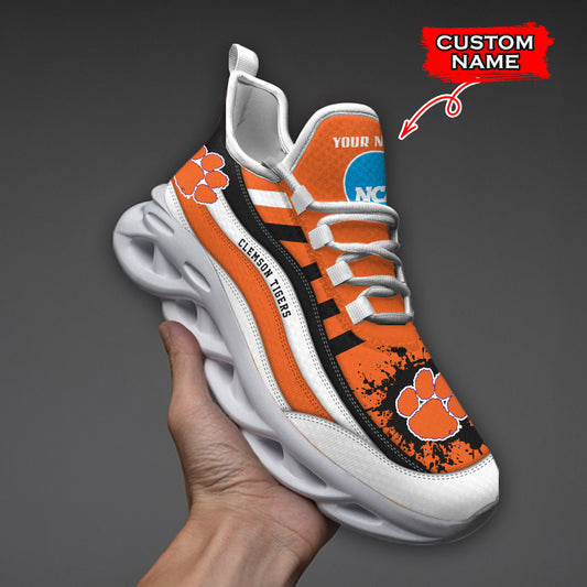 Ideafootwear Clemson Tigers NCAA Max Soul Shoes Sneakers For Men And Women
