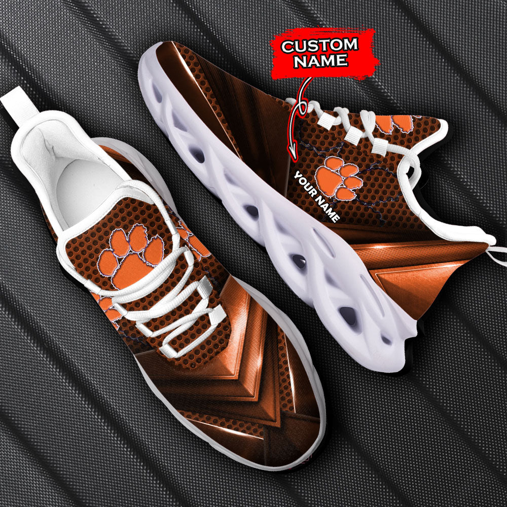 Ideafootwear Clemson Tigers NCAA Max Soul Shoes Sneakers For Men And Women