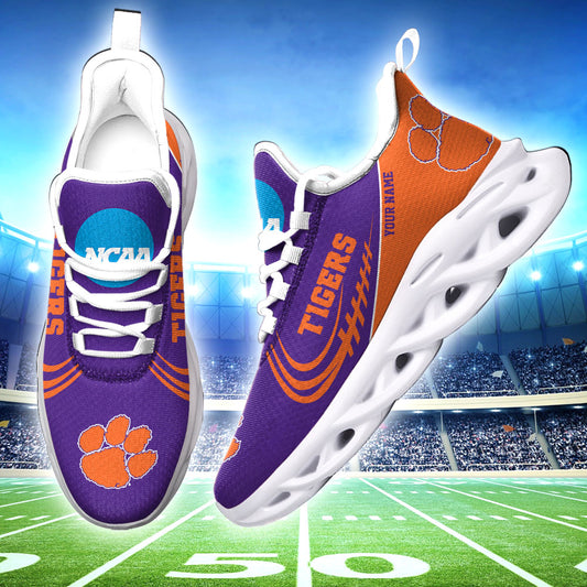 Ideafootwear Clemson Tigers NCAA Max Soul Shoes Sneakers For Men And Women