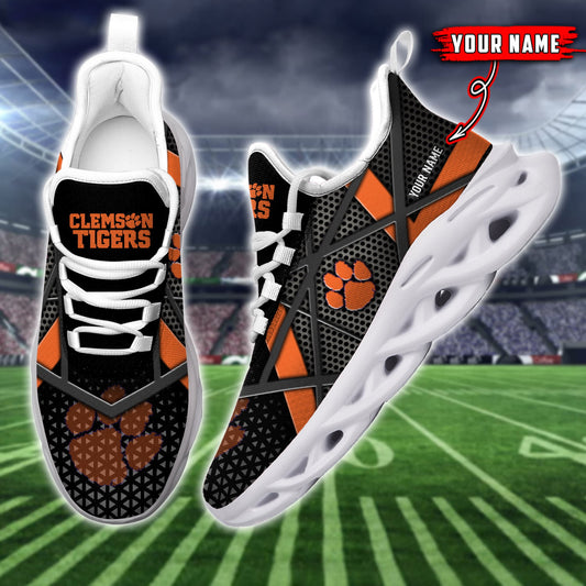 Ideafootwear Clemson Tigers NCAA Max Soul Shoes Sneakers For Men And Women