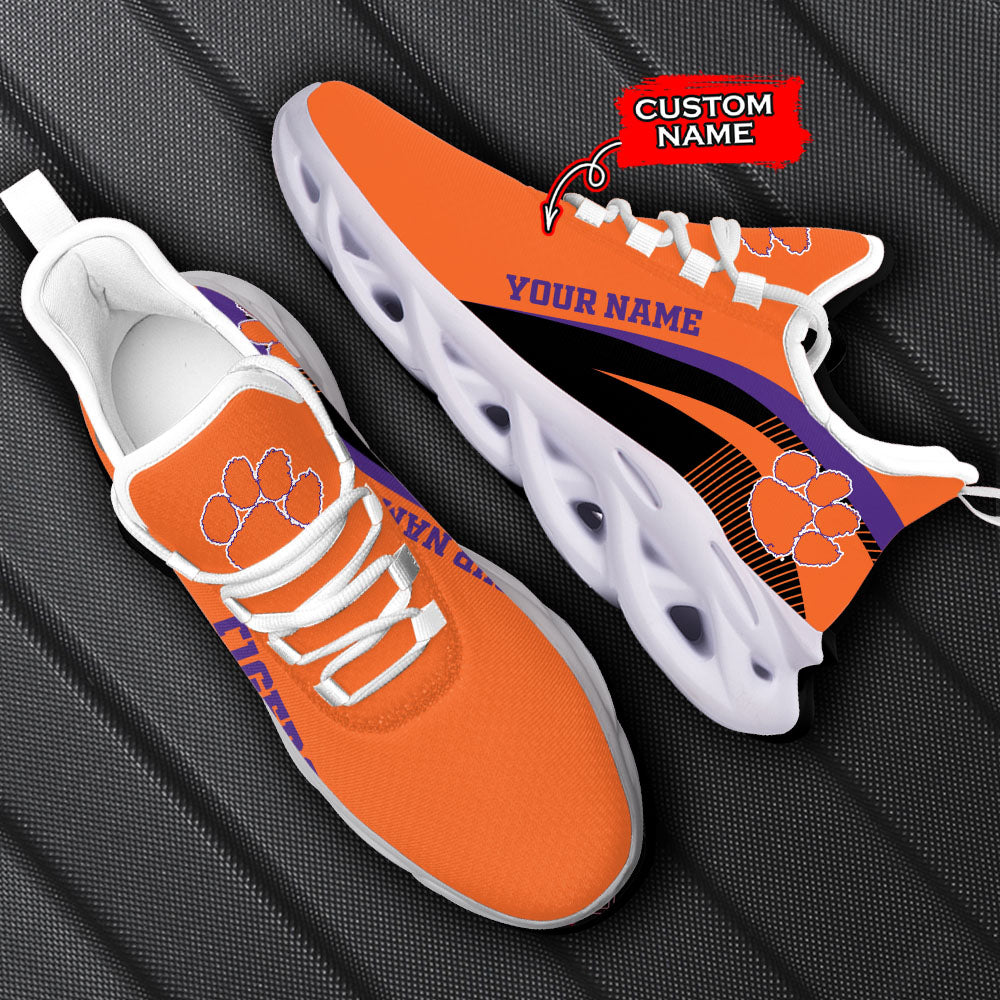 Ideafootwear Clemson Tigers NCAA Max Soul Shoes Sneakers For Men And Women