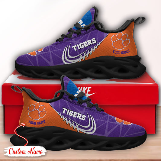Ideafootwear Clemson Tigers NCAA Max Soul Shoes Sneakers For Men And Women
