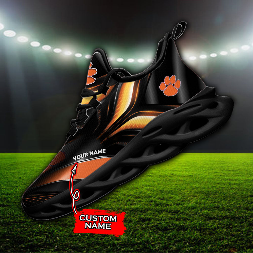Ideafootwear Clemson Tigers NCAA Max Soul Shoes Sneakers For Men And Women