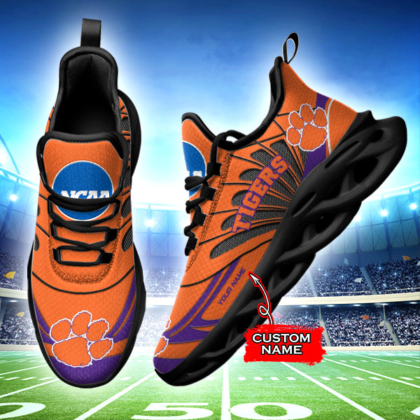 Ideafootwear Clemson Tigers NCAA Max Soul Shoes Sneakers For Men And Women