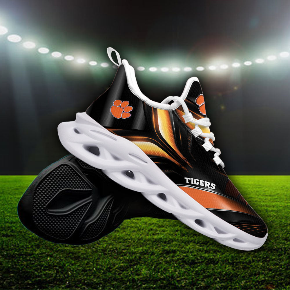 Ideafootwear Clemson Tigers NCAA Max Soul Shoes Sneakers For Men And Women