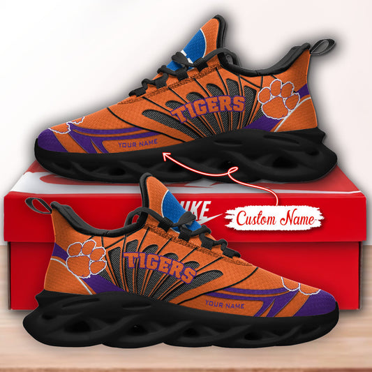 Ideafootwear Clemson Tigers NCAA Max Soul Shoes Sneakers For Men And Women