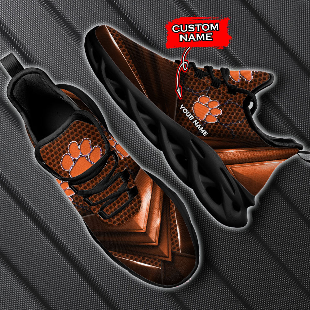 Ideafootwear Clemson Tigers NCAA Max Soul Shoes Sneakers For Men And Women