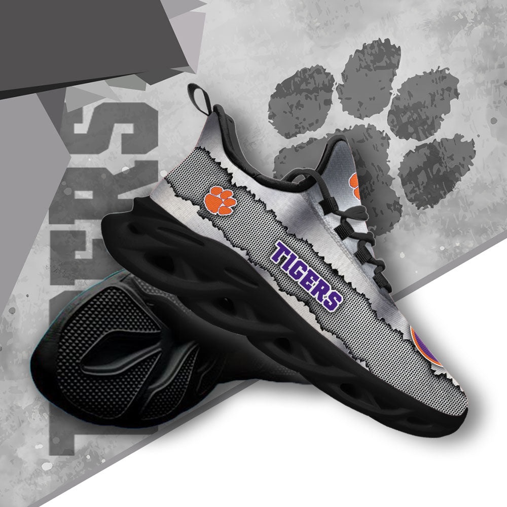 Ideafootwear Clemson Tigers NCAA Max Soul Shoes Sneakers For Men And Women