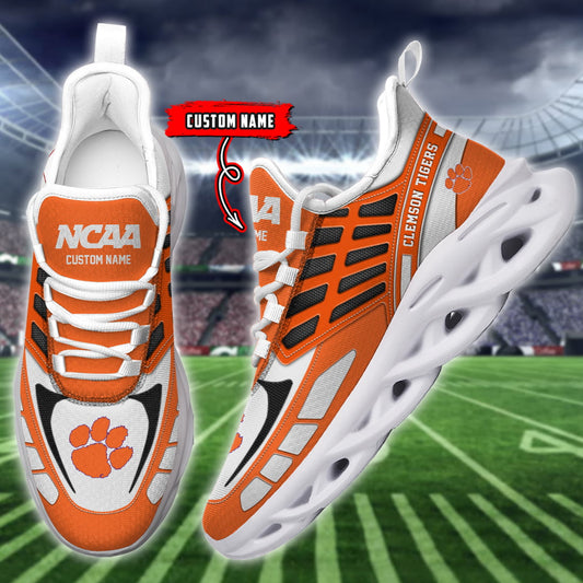 Ideafootwear Clemson Tigers NCAA Max Soul Shoes Sneakers For Men And Women
