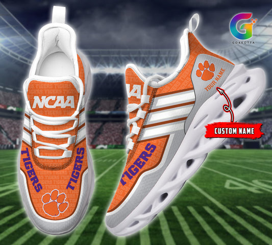Ideafootwear Clemson Tigers NCAA Max Soul Shoes Sneakers For Men And Women