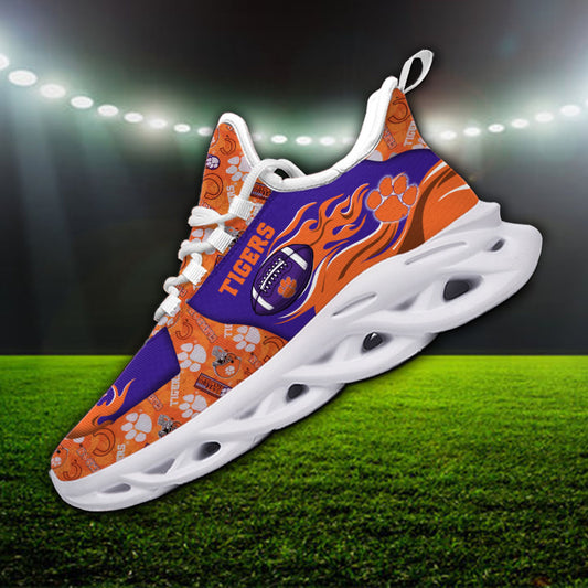 Ideafootwear Clemson Tigers NCAA Max Soul Shoes Sneakers For Men And Women