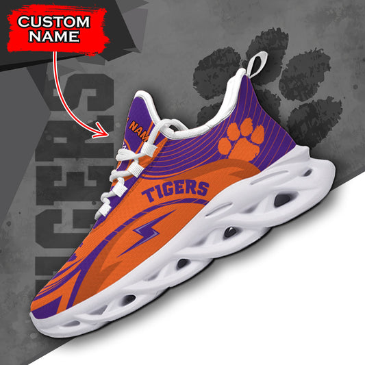 Ideafootwear Clemson Tigers NCAA Max Soul Shoes Sneakers For Men And Women