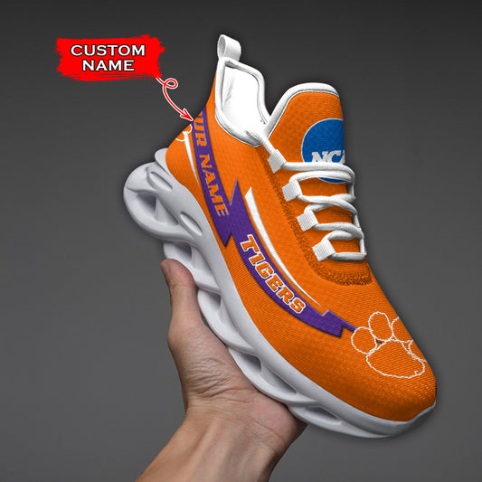 Ideafootwear Clemson Tigers NCAA Max Soul Shoes Sneakers For Men And Women