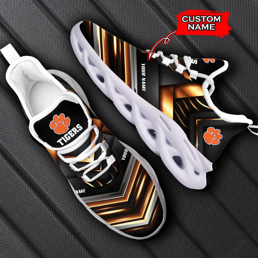 Ideafootwear Clemson Tigers NCAA Max Soul Shoes Sneakers For Men And Women