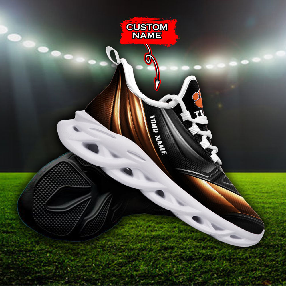 Ideafootwear Clemson Tigers NCAA Max Soul Shoes Sneakers For Men And Women