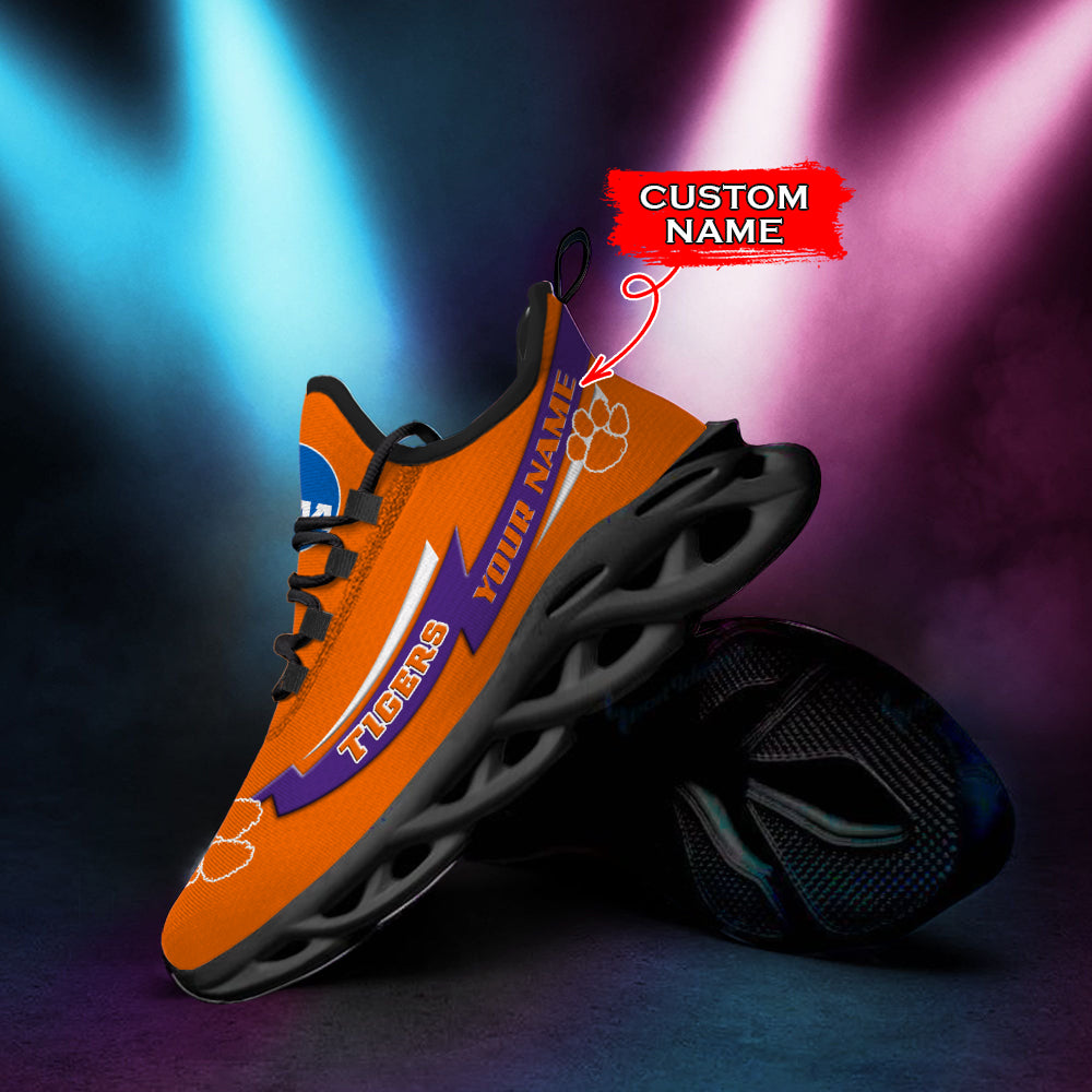 Ideafootwear Clemson Tigers NCAA Max Soul Shoes Sneakers For Men And Women