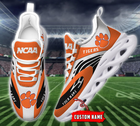 Ideafootwear Clemson Tigers NCAA Max Soul Shoes Sneakers For Men And Women