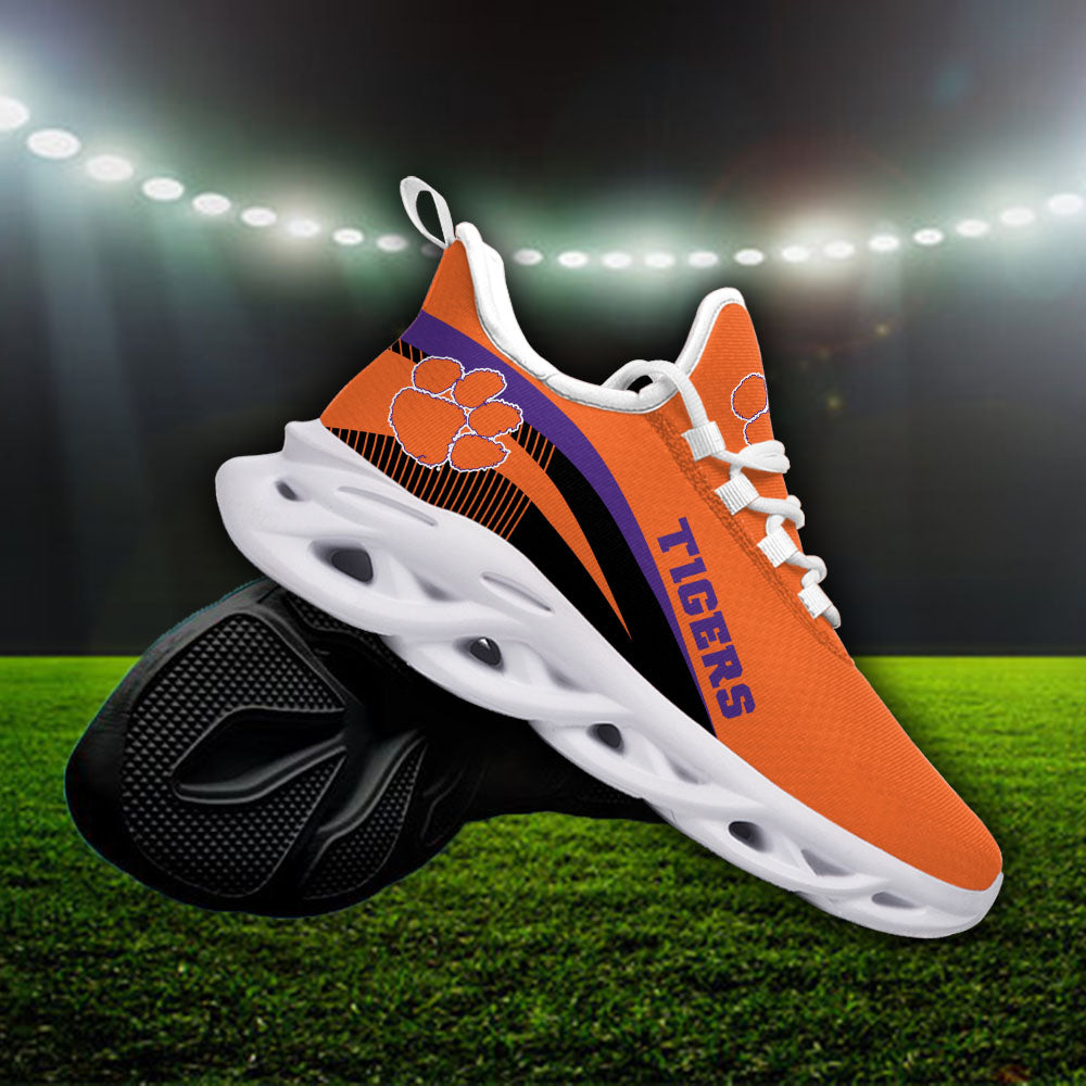 Ideafootwear Clemson Tigers NCAA Max Soul Shoes Sneakers For Men And Women