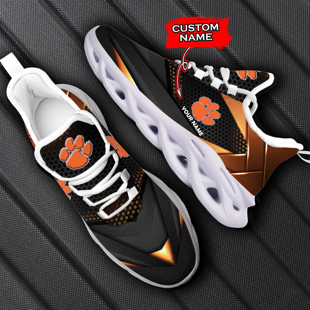 Ideafootwear Clemson Tigers NCAA Max Soul Shoes Sneakers For Men And Women