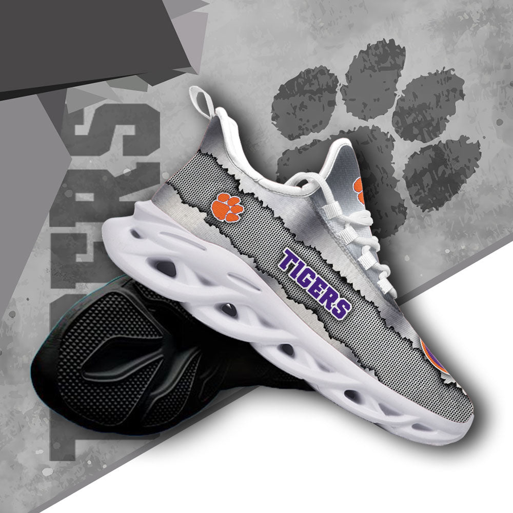 Ideafootwear Clemson Tigers NCAA Max Soul Shoes Sneakers For Men And Women