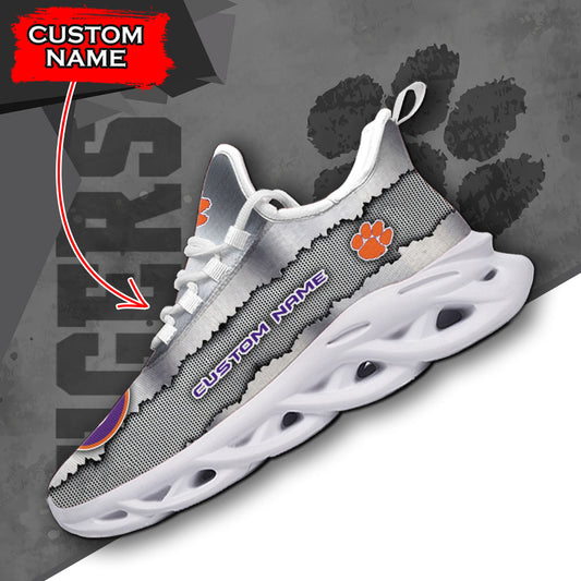 Ideafootwear Clemson Tigers NCAA Max Soul Shoes Sneakers For Men And Women