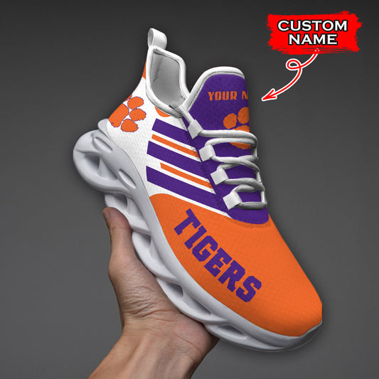 Ideafootwear Clemson Tigers NCAA Max Soul Shoes Sneakers For Men And Women