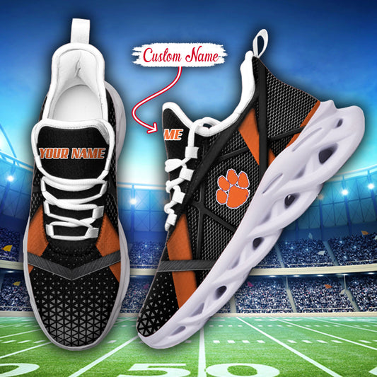 Ideafootwear Clemson Tigers NCAA Max Soul Shoes Sneakers For Men And Women