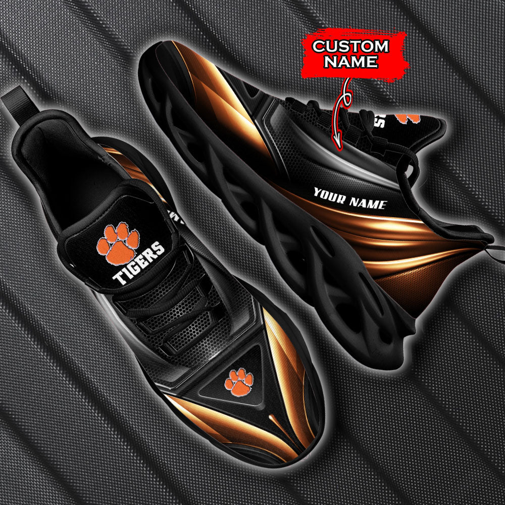 Ideafootwear Clemson Tigers NCAA Max Soul Shoes Sneakers For Men And Women