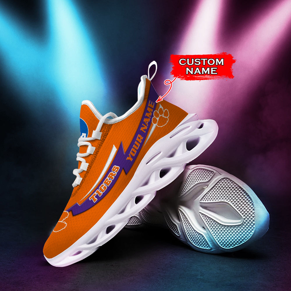 Ideafootwear Clemson Tigers NCAA Max Soul Shoes Sneakers For Men And Women