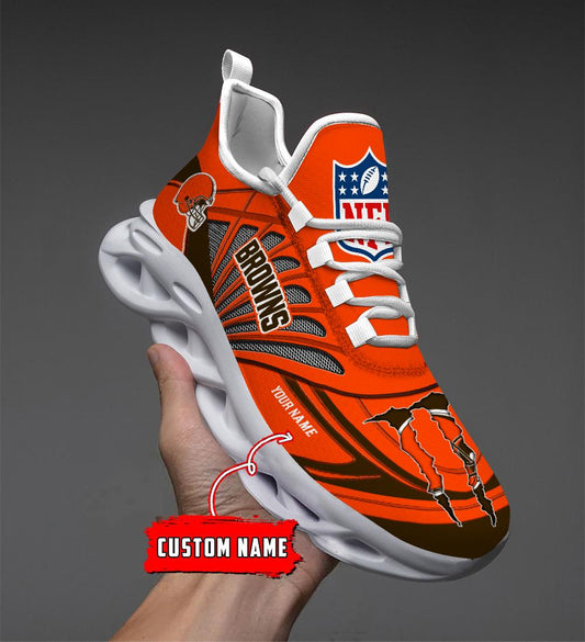 Ideafootwear Cleveland Browns Max Soul Shoes Sneakers For Men And Women