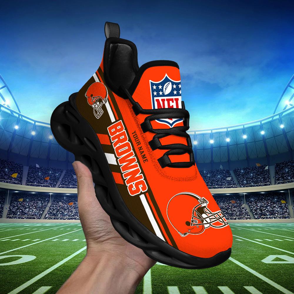 Ideafootwear Cleveland Browns Max Soul Shoes Sneakers For Men And Women