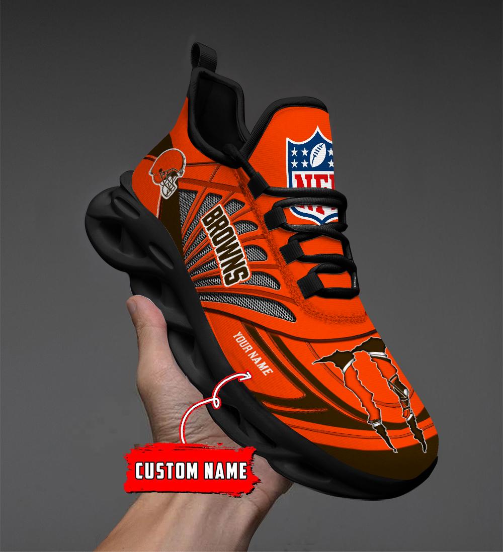 Ideafootwear Cleveland Browns Max Soul Shoes Sneakers For Men And Women