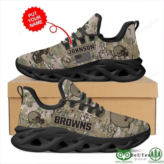 Ideafootwear Cleveland Browns Max Soul Shoes Sneakers For Men And Women