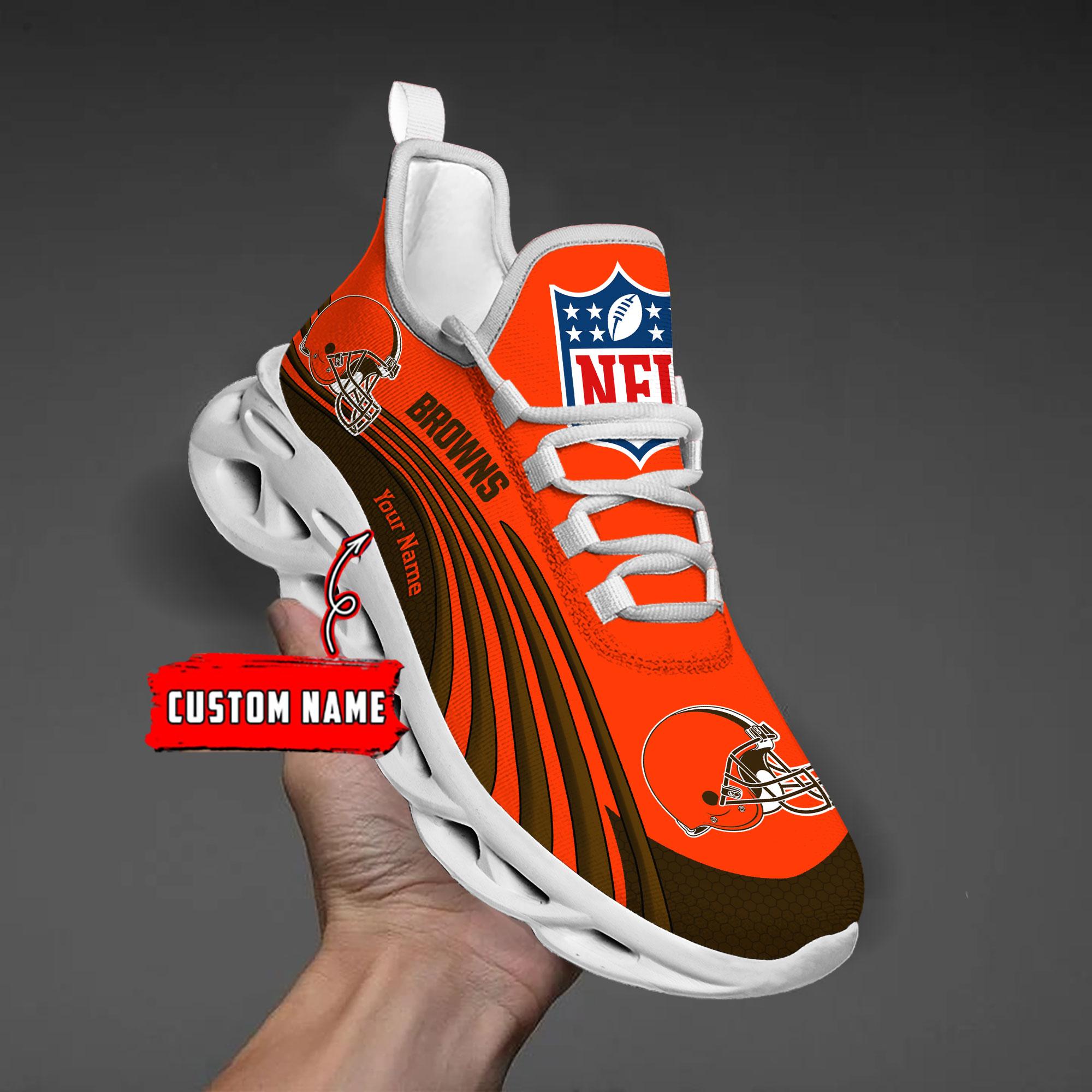 Ideafootwear Cleveland Browns Max Soul Shoes Sneakers For Men And Women