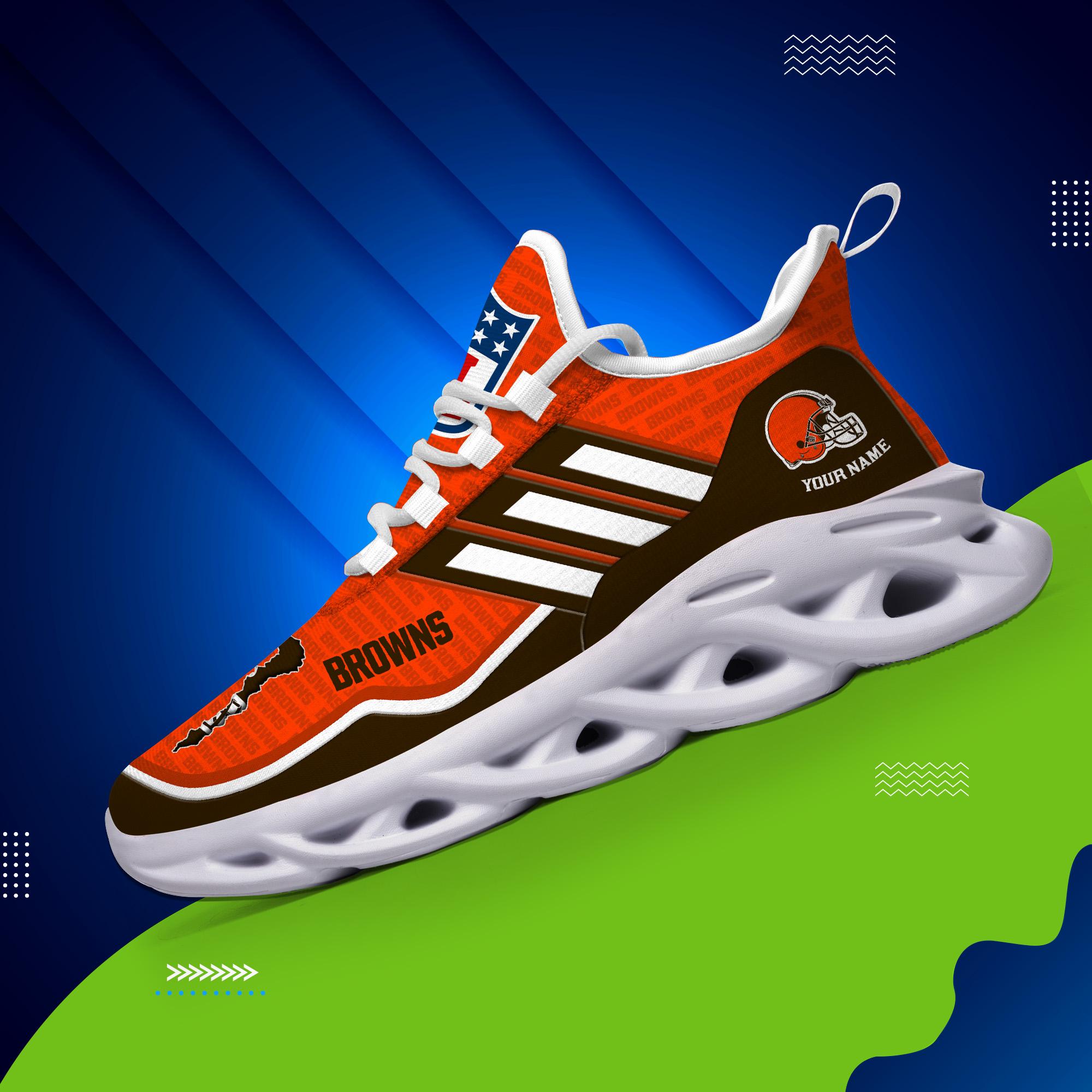 Ideafootwear Cleveland Browns Max Soul Shoes Sneakers For Men And Women