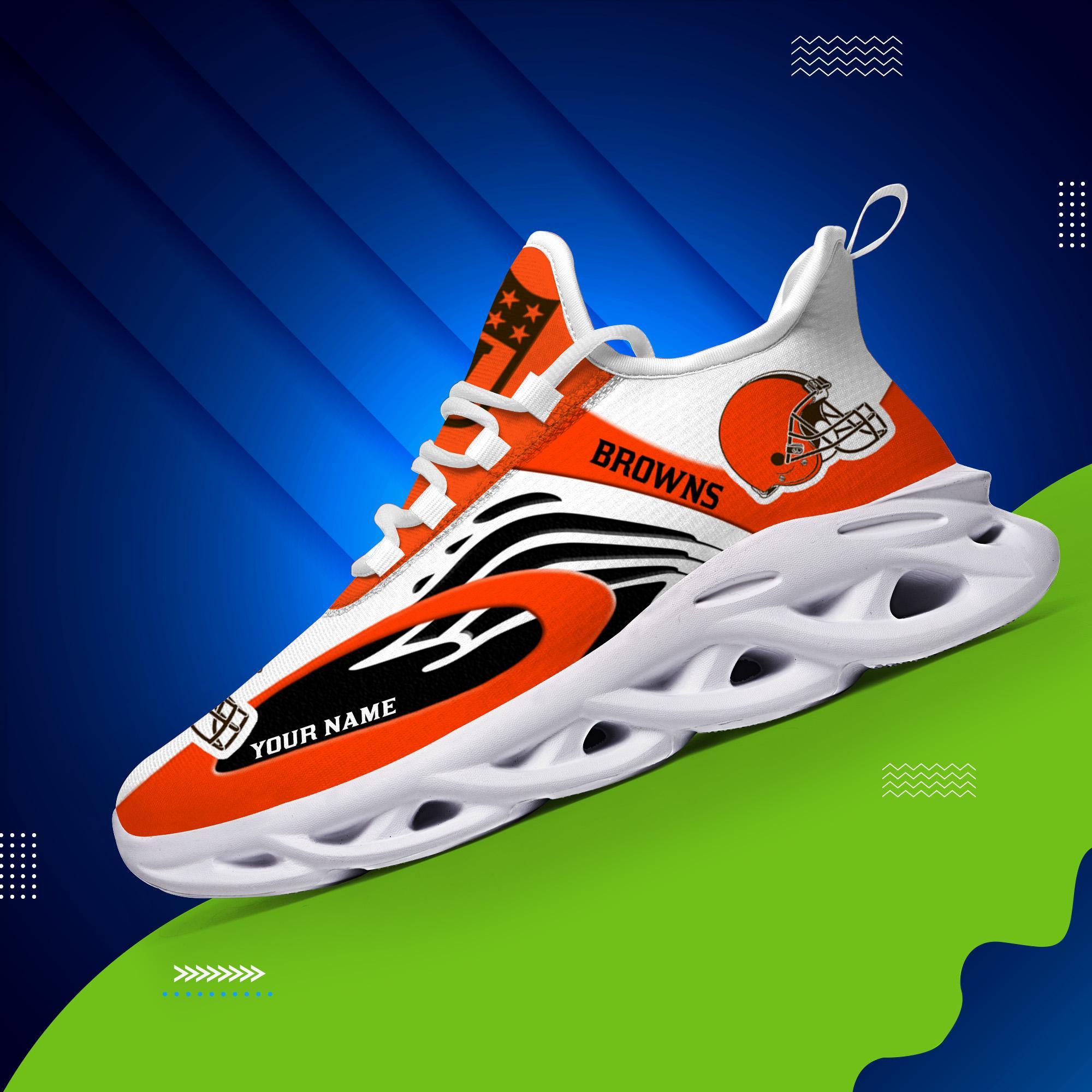 Ideafootwear Cleveland Browns Max Soul Shoes Sneakers For Men And Women