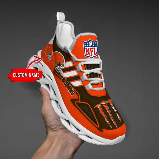 Ideafootwear Cleveland Browns Max Soul Shoes Sneakers For Men And Women