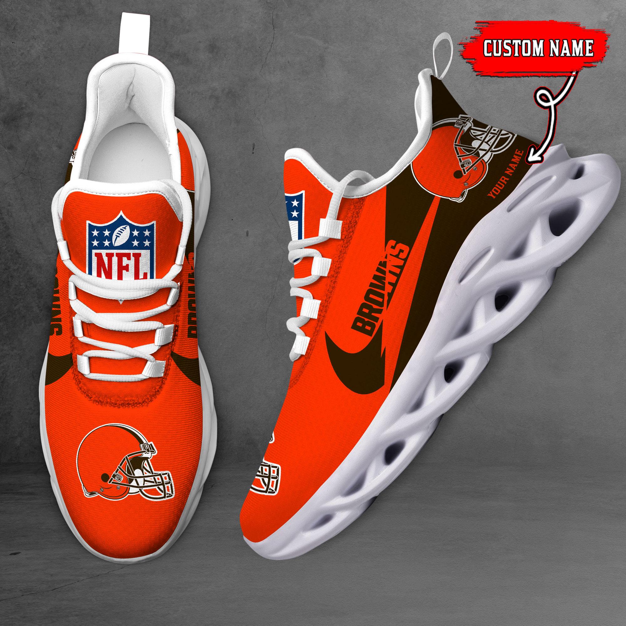 Ideafootwear Cleveland Browns Max Soul Shoes Sneakers For Men And Women