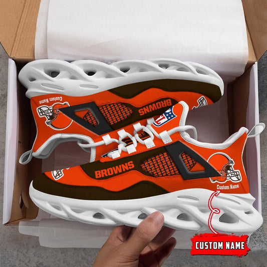 Ideafootwear Cleveland Browns Max Soul Shoes Sneakers For Men And Women