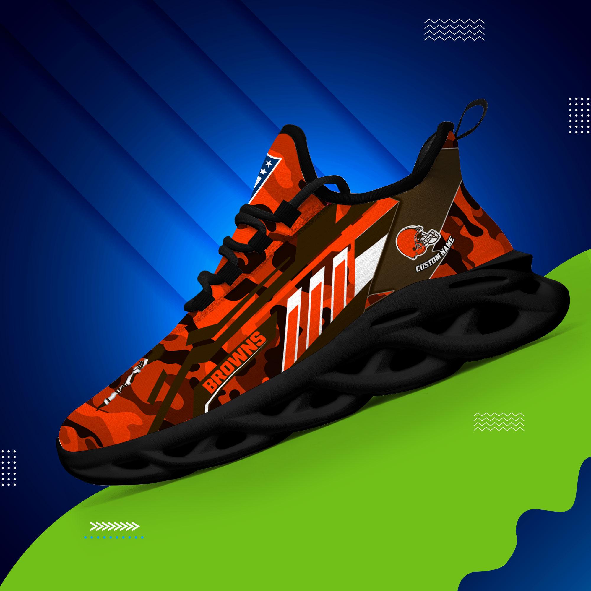 Ideafootwear Cleveland Browns Max Soul Shoes Sneakers For Men And Women