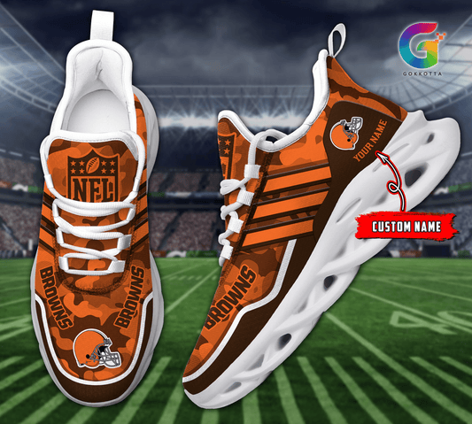 Ideafootwear Cleveland Browns Max Soul Shoes Sneakers For Men And Women