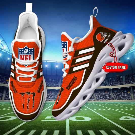 Ideafootwear Cleveland Browns Max Soul Shoes Sneakers For Men And Women