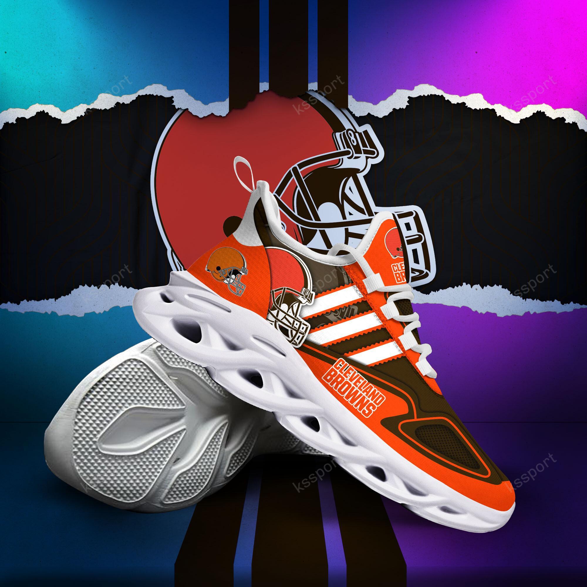 Ideafootwear Cleveland Browns Max Soul Shoes Sneakers For Men And Women