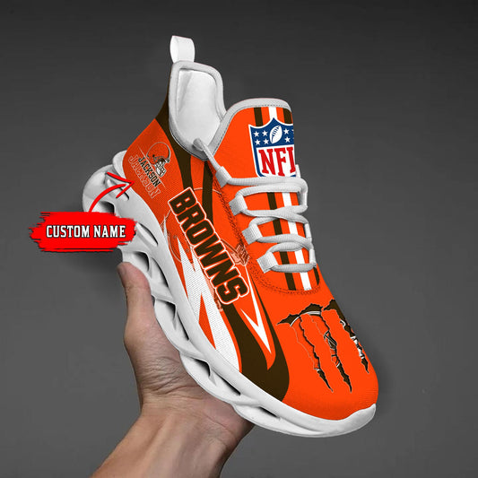 Ideafootwear Cleveland Browns Max Soul Shoes Sneakers For Men And Women