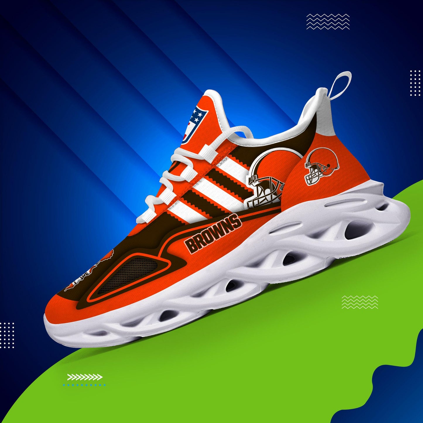Ideafootwear Cleveland Browns Max Soul Shoes Sneakers For Men And Women